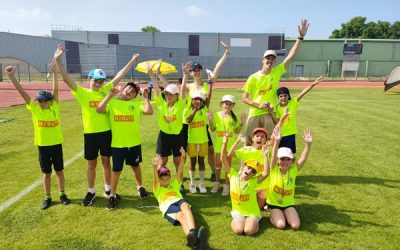 Nos jeunes poussins et eveils athlétique ont participé au championnat départemental.
